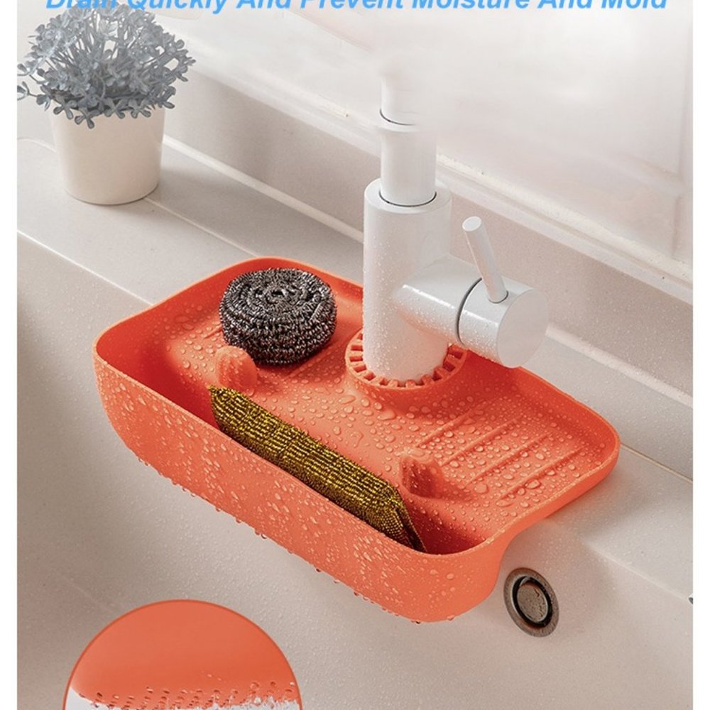 Splash Faucet Drain Gaurd Rack Super Absorbent Fast Drying Mat Sink Gadget Drip